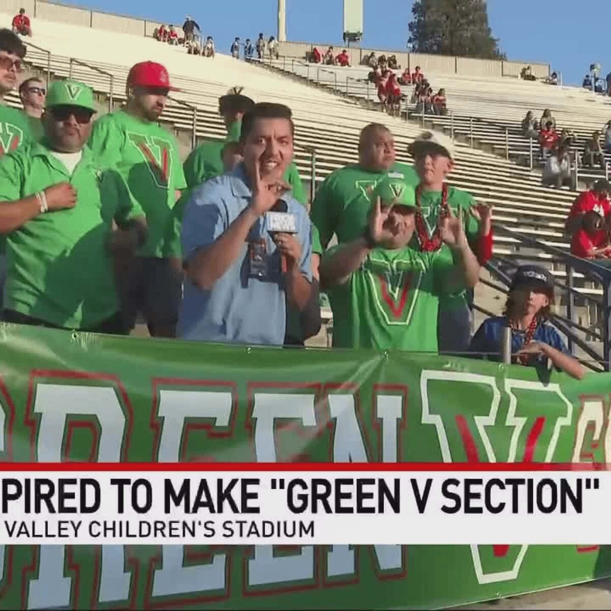 Green V Section in the media