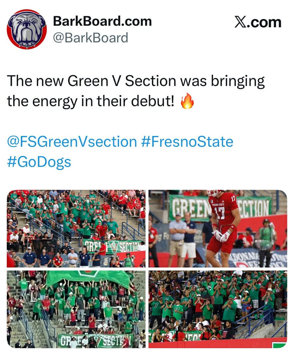 Green V Section in the media